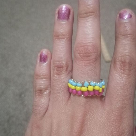 Pan sexual Ring flag color - Picture 1 of 3